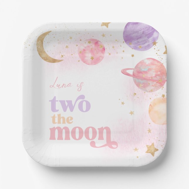 Die Teller des Girl's Two The Moon Party (Vorderseite)