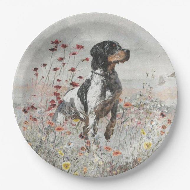 Die Teller des Spaniel Paper der Bretagne (Vorderseite)