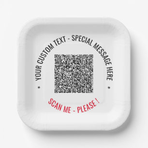 Die Teller für das benutzerdefinierte QR-Code wähl