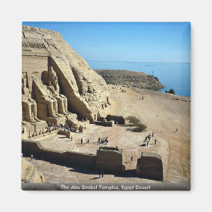 Die Tempel von Abu Simbel, die ägyptische Wüste Magnet