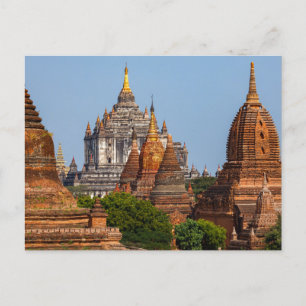 Die Tempel von Bagan in Myanmar Postkarte