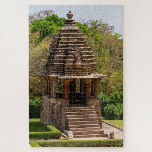 Die Tempel von Khajuraho in Madhya Pradesh Indien Puzzle
