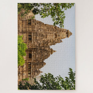 Die Tempel von Khajuraho in Madhya Pradesh Indien Puzzle