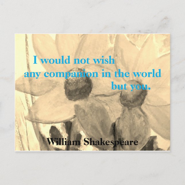 Die Tempest-Shakespeare-Postkarte Postkarte (Vorderseite)