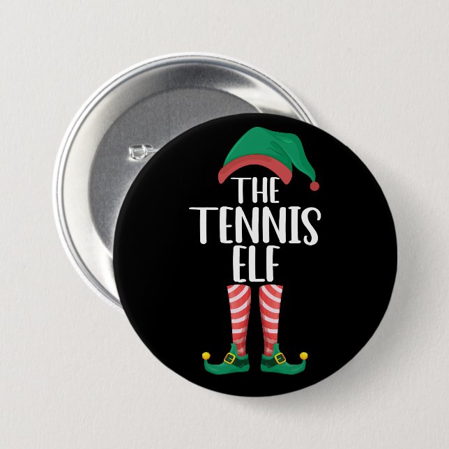 Die Tennis Elf Matching Familiengruppe Weihnachten Button (Vorne & Hinten)
