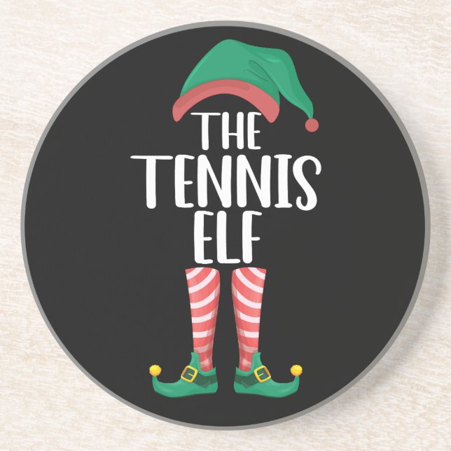 Die Tennis Elf Matching Familiengruppe Weihnachten Getränkeuntersetzer (Vorne)