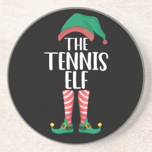 Die Tennis-Elf-Weihnachtsgruppe der passenden Fami Getränkeuntersetzer