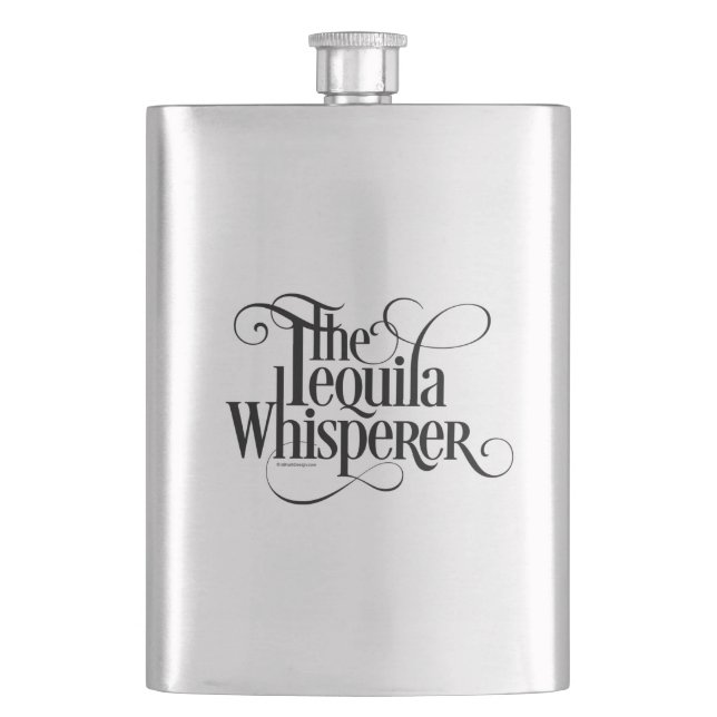 Die Tequila Whisperer Flasche Flachmann (Vorderseite)