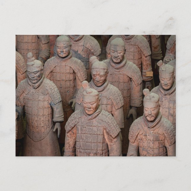 Die Terracotta Armee von Xian in China Postkarte (Vorderseite)