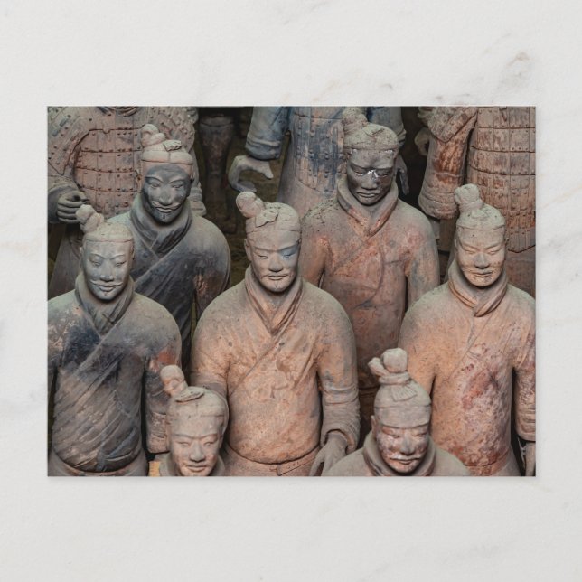 Die Terracotta Armee von Xian in China Postkarte (Vorderseite)