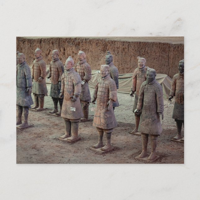 Die Terracotta Armee von Xian in China Postkarte (Vorderseite)