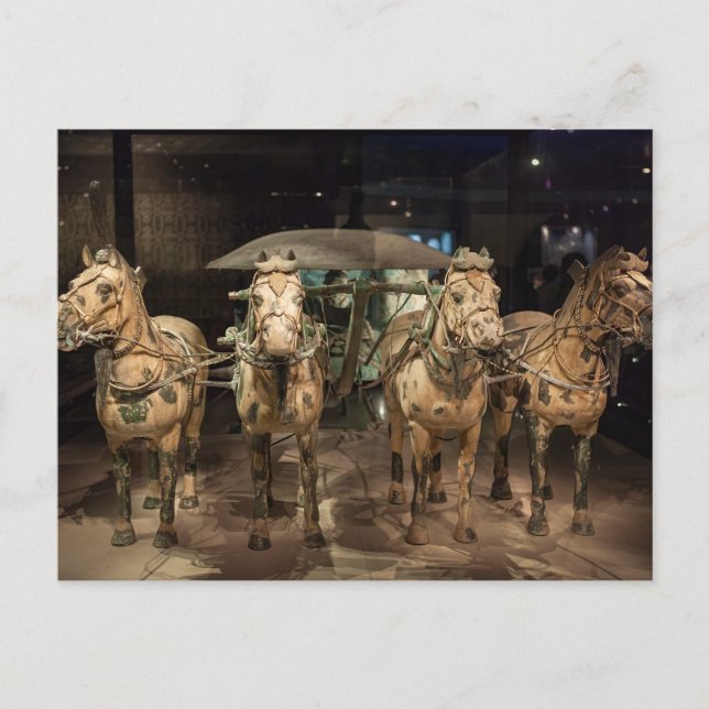 Die Terracotta Armee von Xian in China Postkarte (Vorderseite)