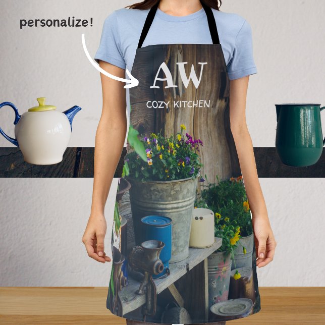 Die Terrasse des Landhauses ist mit lebendigen Sti Schürze (Von Creator hochgeladen)