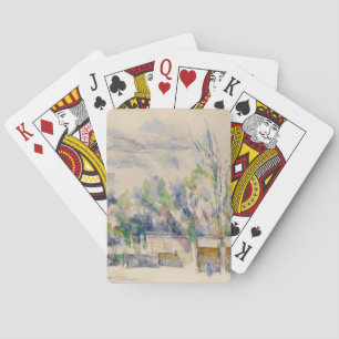 Die Terrasse im Garten in Les Lauves, Cezanne Spielkarten