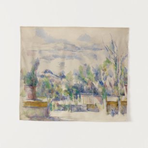 Die Terrasse im Garten in Les Lauves, Cezanne Wandteppich