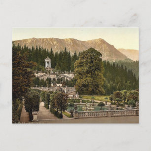 Die Terrasse, Schloss Linderhof, Oberbayern, Deuts Postkarte