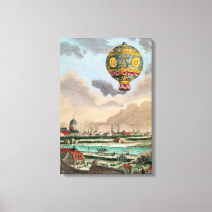 Die Terrasse von Monsieur Franklin am Passy Leinwanddruck