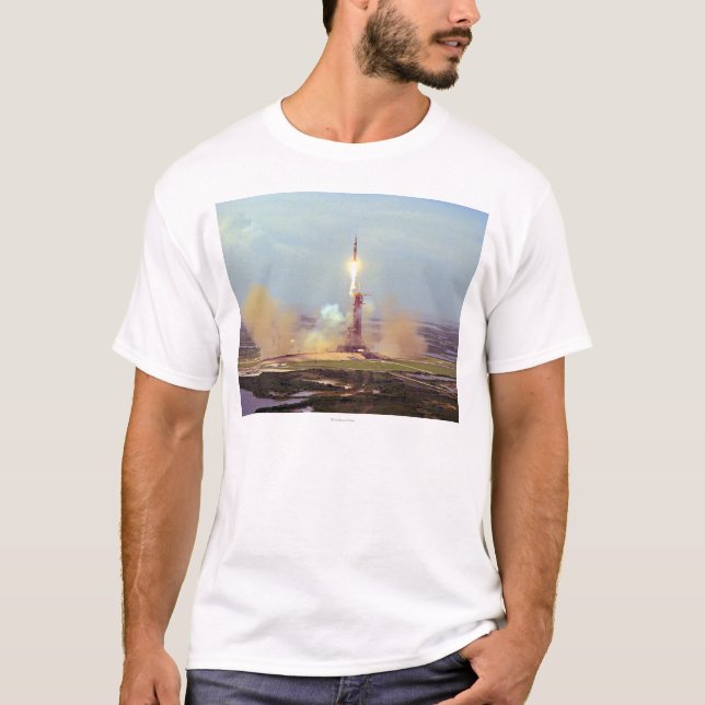Die Test-Projekt-Saturns IB Apollo Soyuz T-Shirt (Vorderseite)