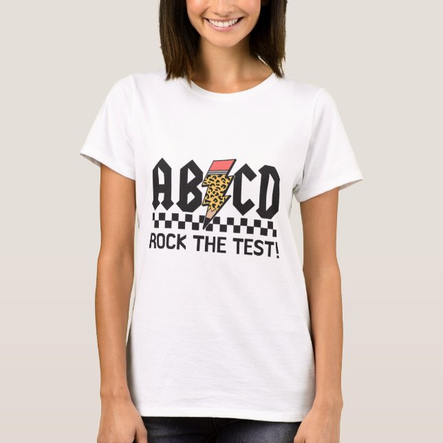 Die Testabcd-Testermädchen der Jungs auf die Probe T-Shirt (Vorderseite)