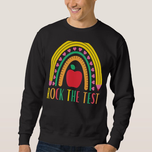 Die Testtests auf Lehrertestlehrerteache abbrechen Sweatshirt (Vorderseite)