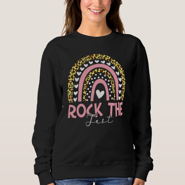 Die Testtests auf Lehrertestlehrerteache abbrechen Sweatshirt (Vorderseite)
