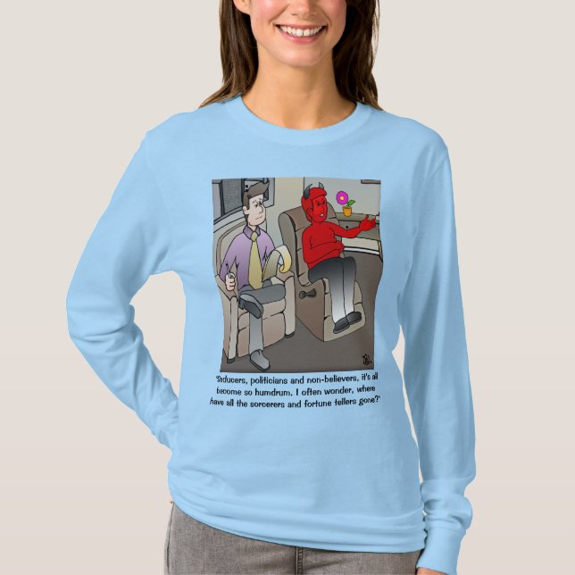 Die Teufel's Psychiater Frauen blau T-Shirt (Vorderseite)