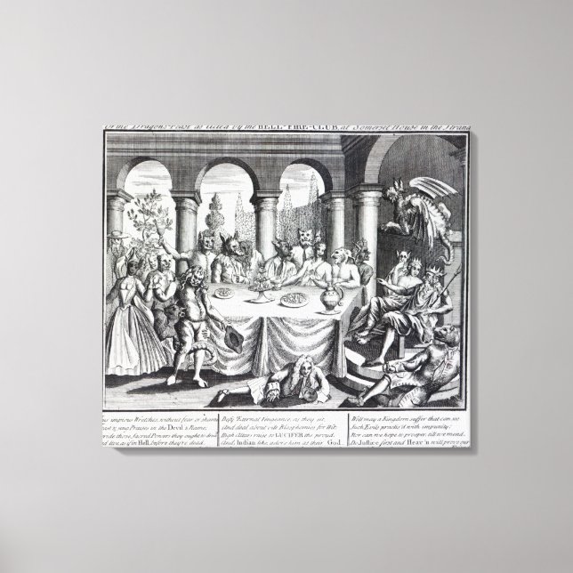 Die teuflische Maskerade Leinwanddruck (Vorderseite)