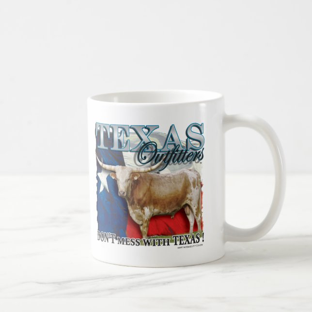 Die Texas-Ausstatterlonghorn-Tasse Tasse (Rechts)
