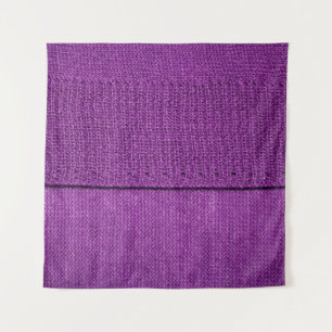 die Textur des Strickstoffes, ein schlichtes lila  Wandteppich