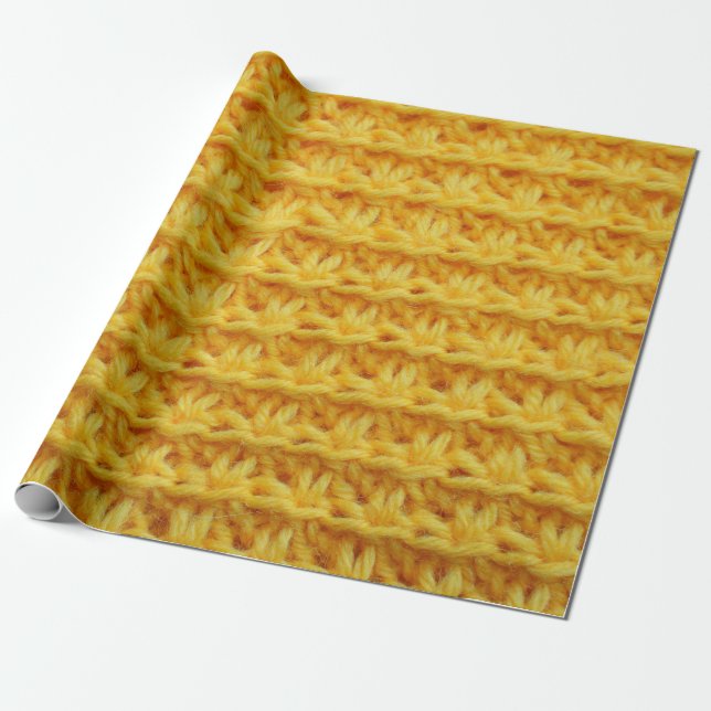 die Textur des Strickstoffes mit gestreiftem d Geschenkpapier (Ungerollt)