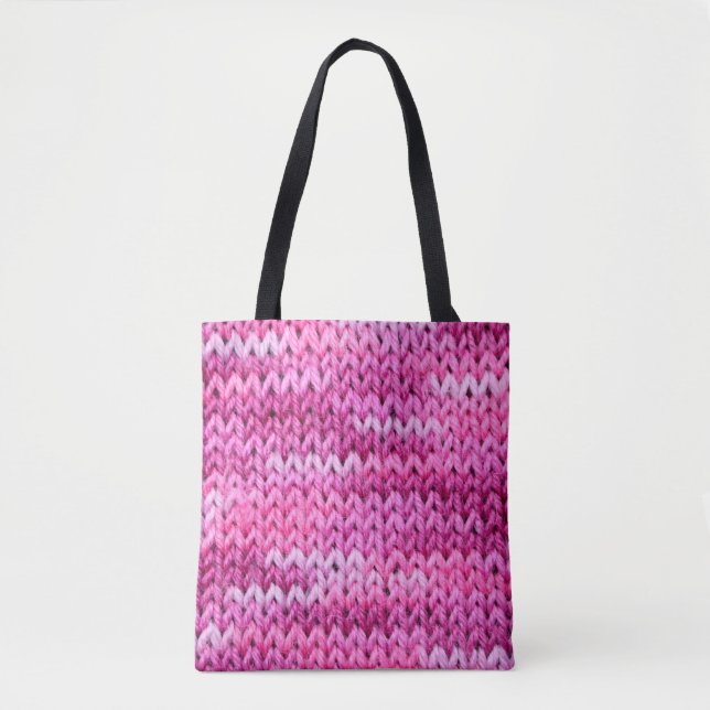 die Textur des Strickstoffes mit gestreiftem Unter (Vorderseite)