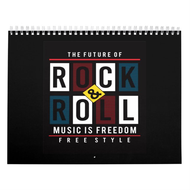 die Textur von Rock and Roll Musik ist frei Kalender (Titelbild)
