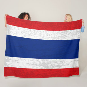 Die thailändische Flagge - Ein Tapestry aus thailä Fleecedecke
