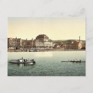 Die Theater und Utoquay, Zürich, Schweiz Klasse Postkarte