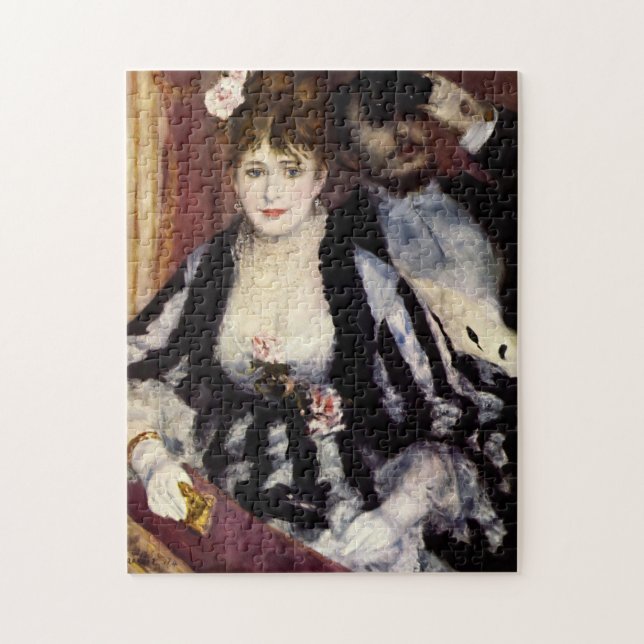 Die Theaterbox von Renoir Impressionist Malerei Puzzle (Vertikal)