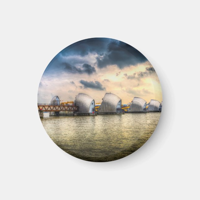 Die Themse Barrier London Magnet (Vorne)