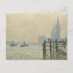 Die Themse unter Westminster von Claude Monet Postkarte