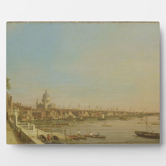 Die Themse von der Terrasse des Somerset House Loo Fotoplatte (Vorderseite)