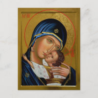 Die Theotokos und das christlich-orthodoxe Kind Ch