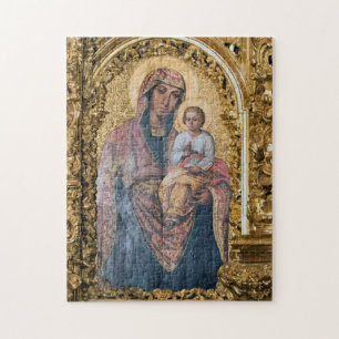 Die Theotokos und das orthodoxe Christkindlsymbol Puzzle