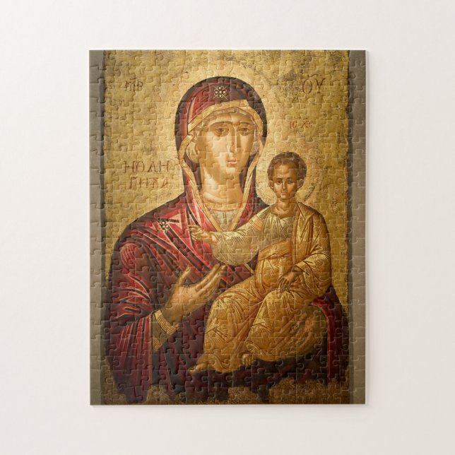 Die Theotokos und der Kindergott Puzzle (Vertikal)