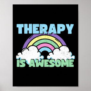 Die Therapie ist eine Phantastische Fun Depression Poster