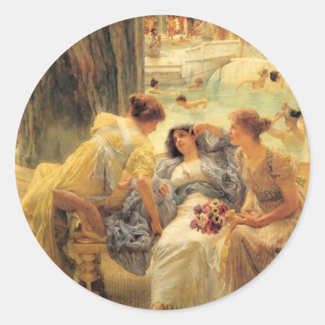 Die Thermen von Caracalla im Detail Runder Aufkleber (Vorderseite)