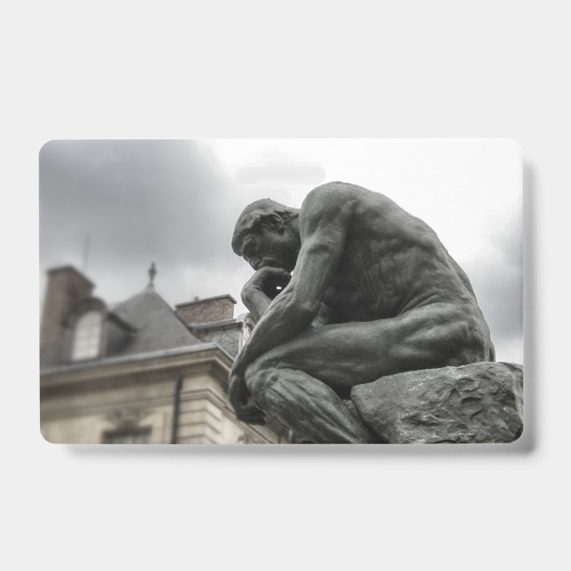 Die Thinker Rodin Paris-Skulptur Ausweis (Vorderseite)