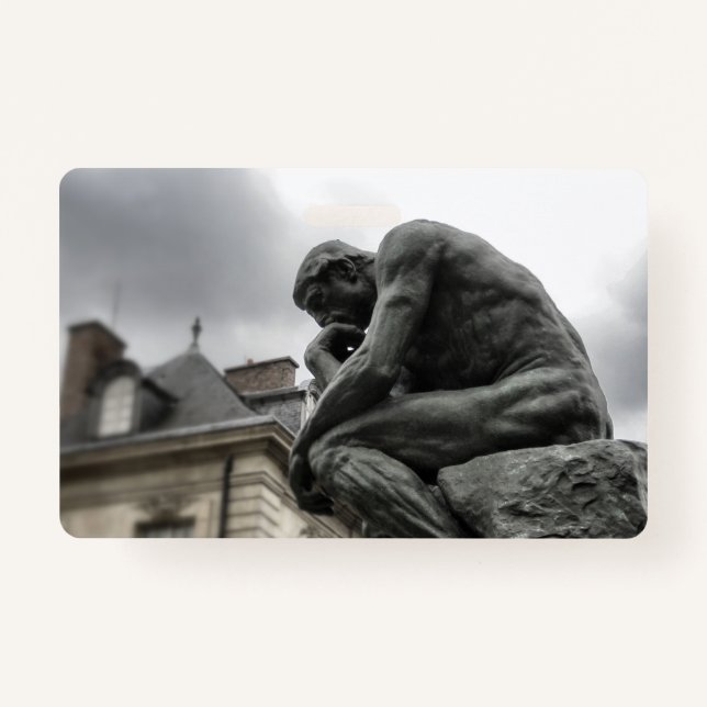 Die Thinker Rodin Paris-Skulptur Ausweis (Vorderseite)