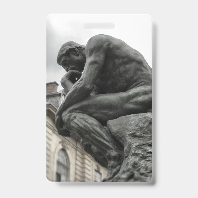 Die Thinker Rodin Paris-Skulptur Ausweis (Vorderseite)