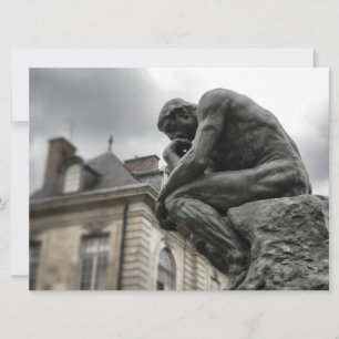 Die Thinker Rodin Paris-Skulptur Einladung