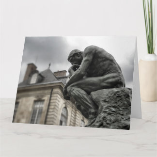 Die Thinker Rodin Paris-Skulptur Karte