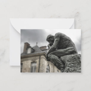 Die Thinker Rodin Paris-Skulptur Mitteilungskarte
