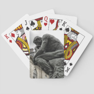 Die Thinker Rodin Paris-Skulptur Spielkarten